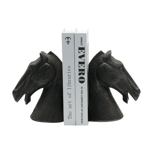 Decorative Bookends / Heavy Duty Non-Slip Book Holders / Horse Head