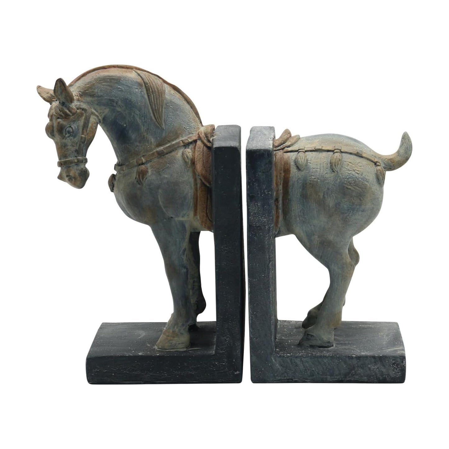 Decorative Bookends / Heavy Duty Non-Slip Book Holders / Tang Horse