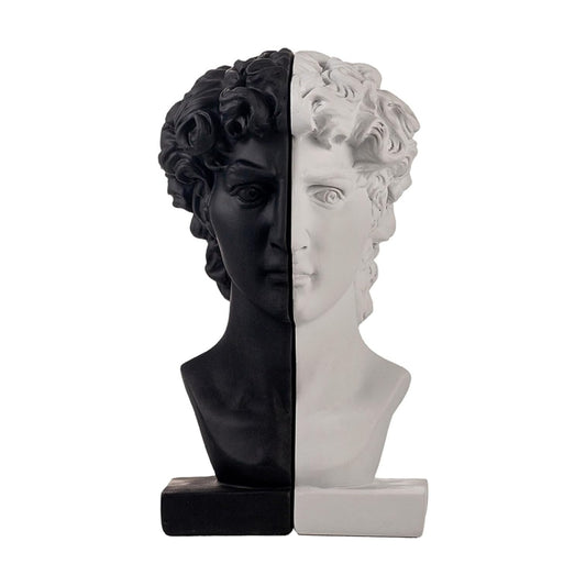 Decorative Bookends / Heavy Duty Half-and-Half Book Ends Non-Slip / David Head