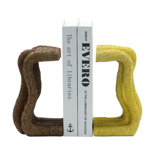 Curved Decorative Bookends / Wave