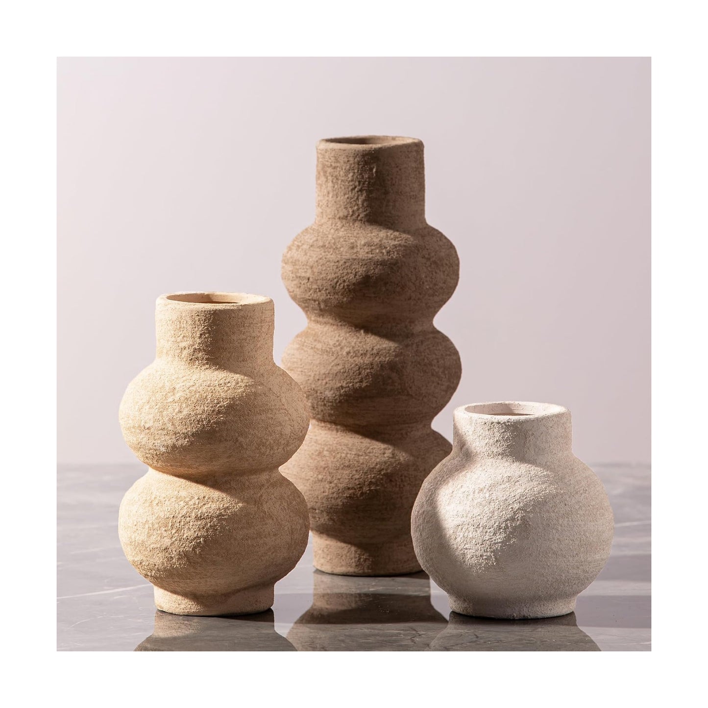 Ceramic Vase Home Table Decor / 11-classic / Set of 3