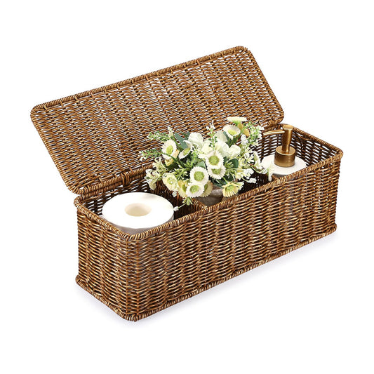Wicker Storage Basket / Brown / Large