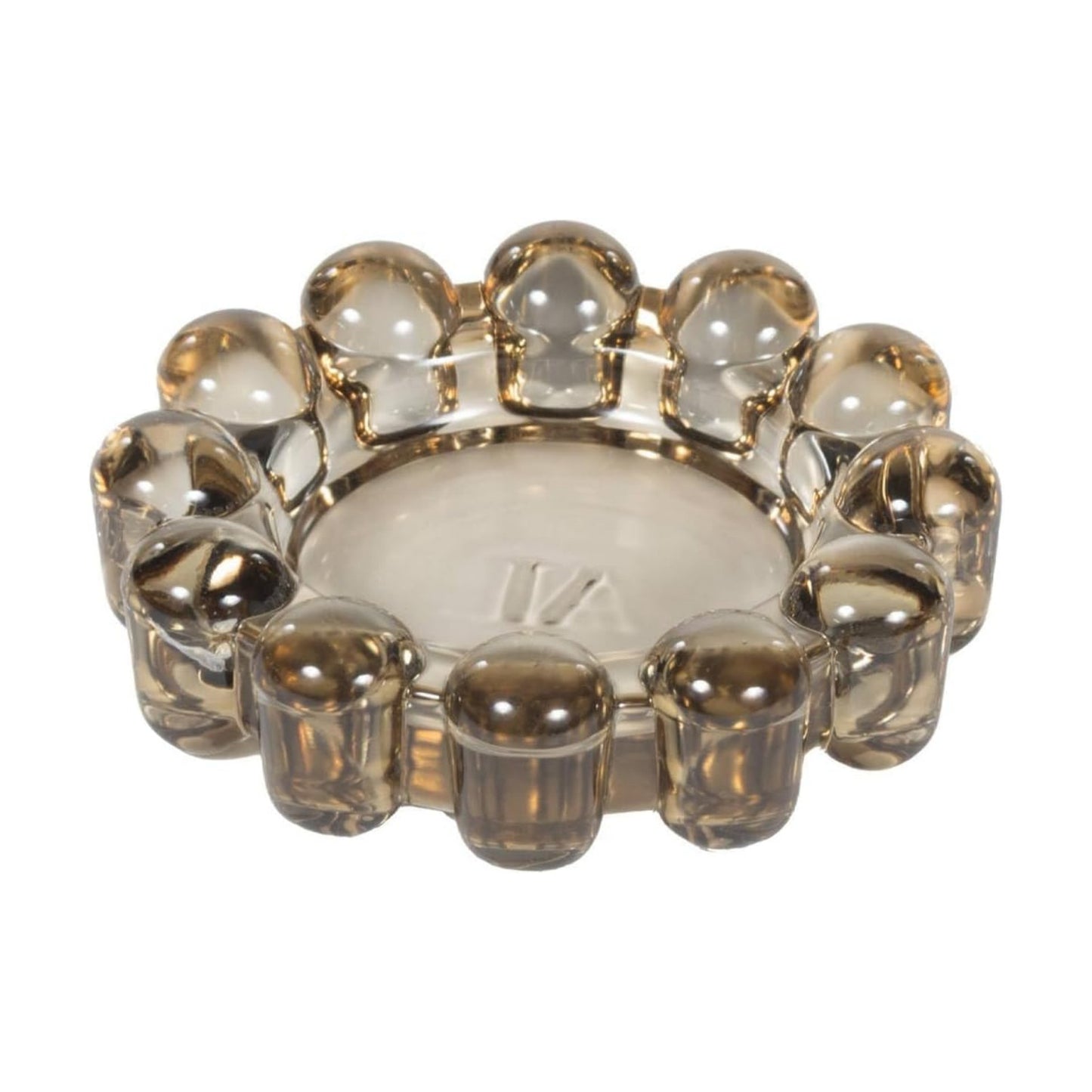Smoky Glass Decorative Candle Holder / Smoke / Small
