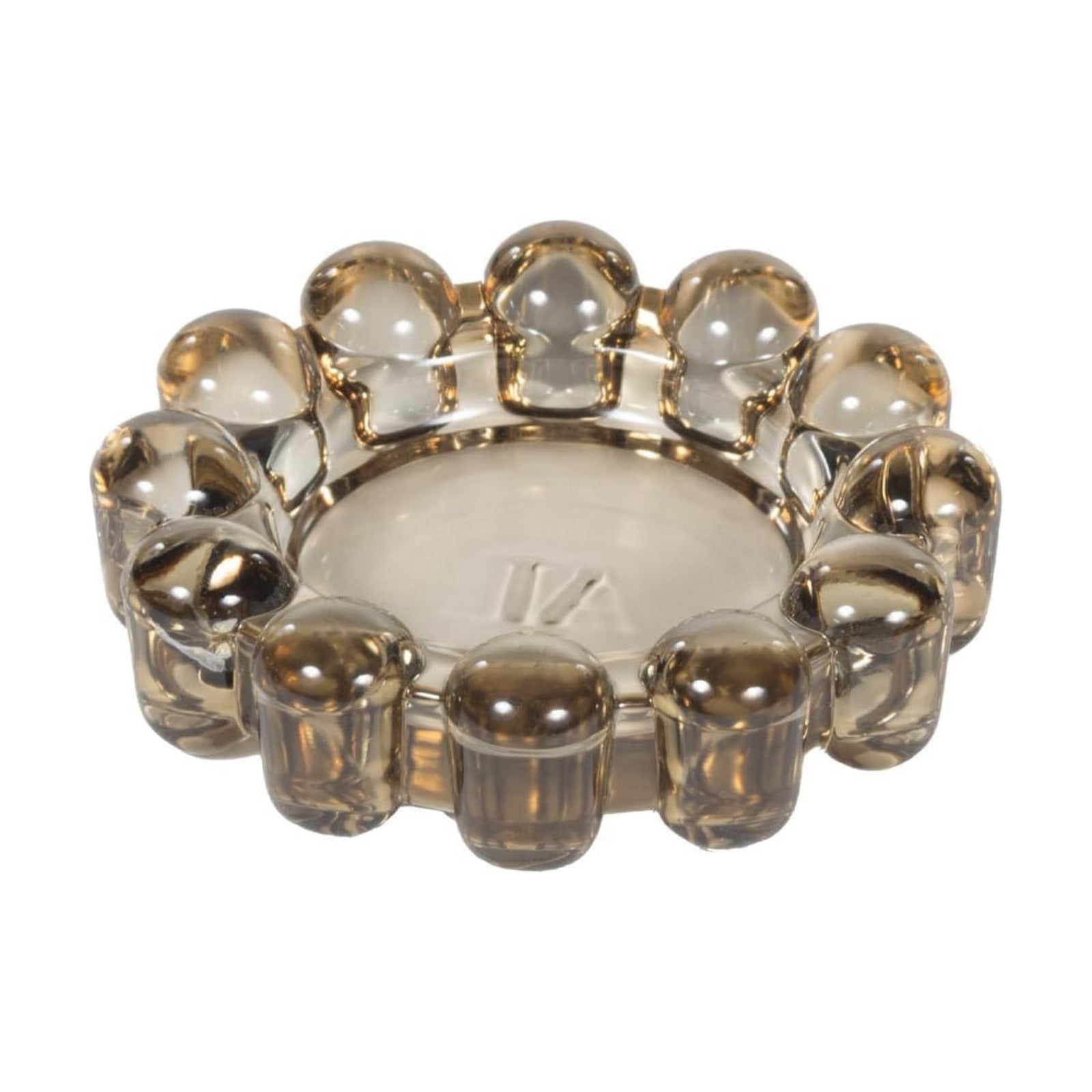 Smoky Glass Decorative Candle Holder / Smoke / Small