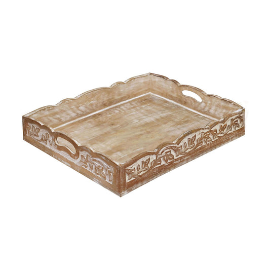 Rustic Food Tray / White Wash