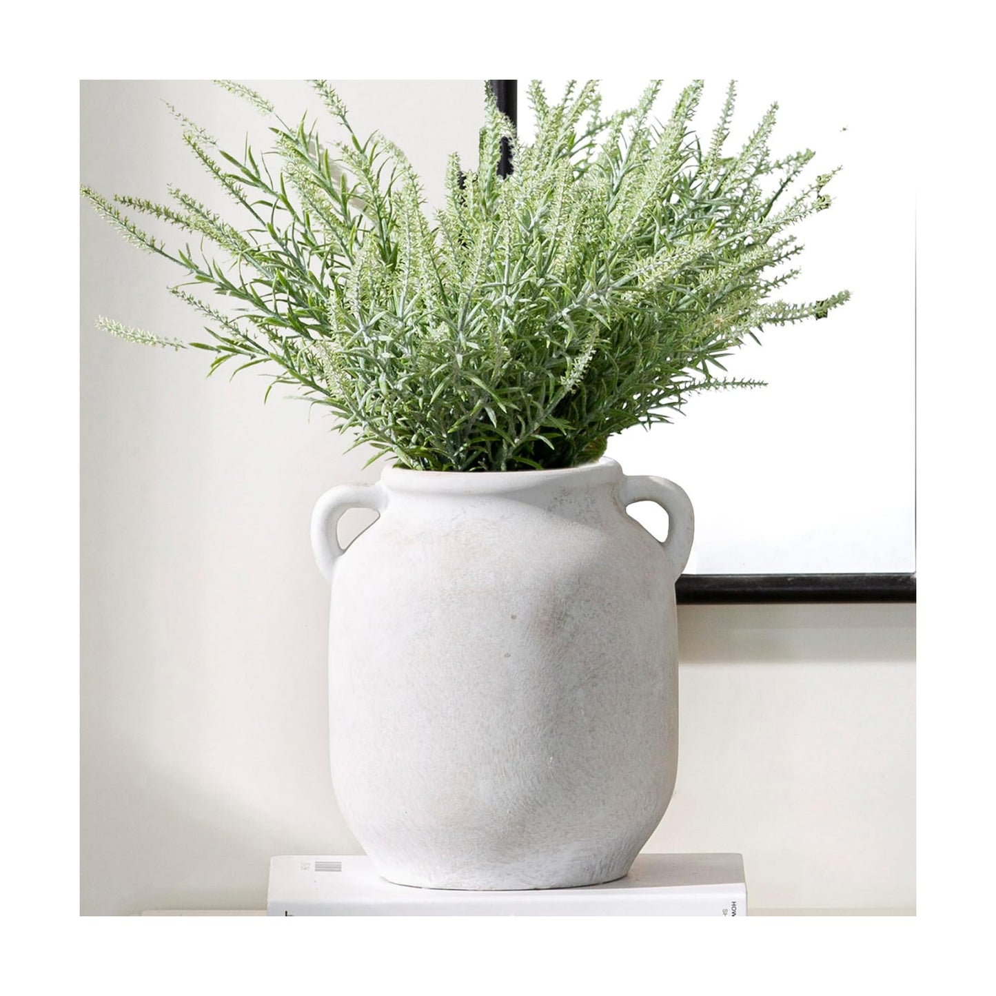 Farmhouse Rustic Table Vases / 7.6" Rustic / White / 7.6 Inch