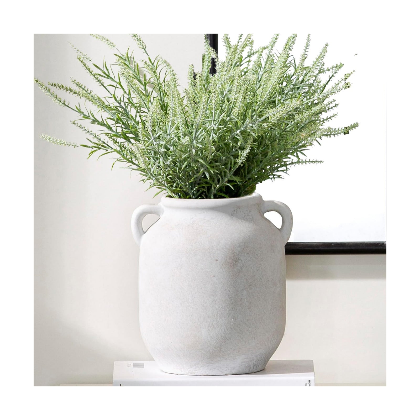 Farmhouse Rustic Table Vases / 7.6" Rustic / White / 7.6 Inch