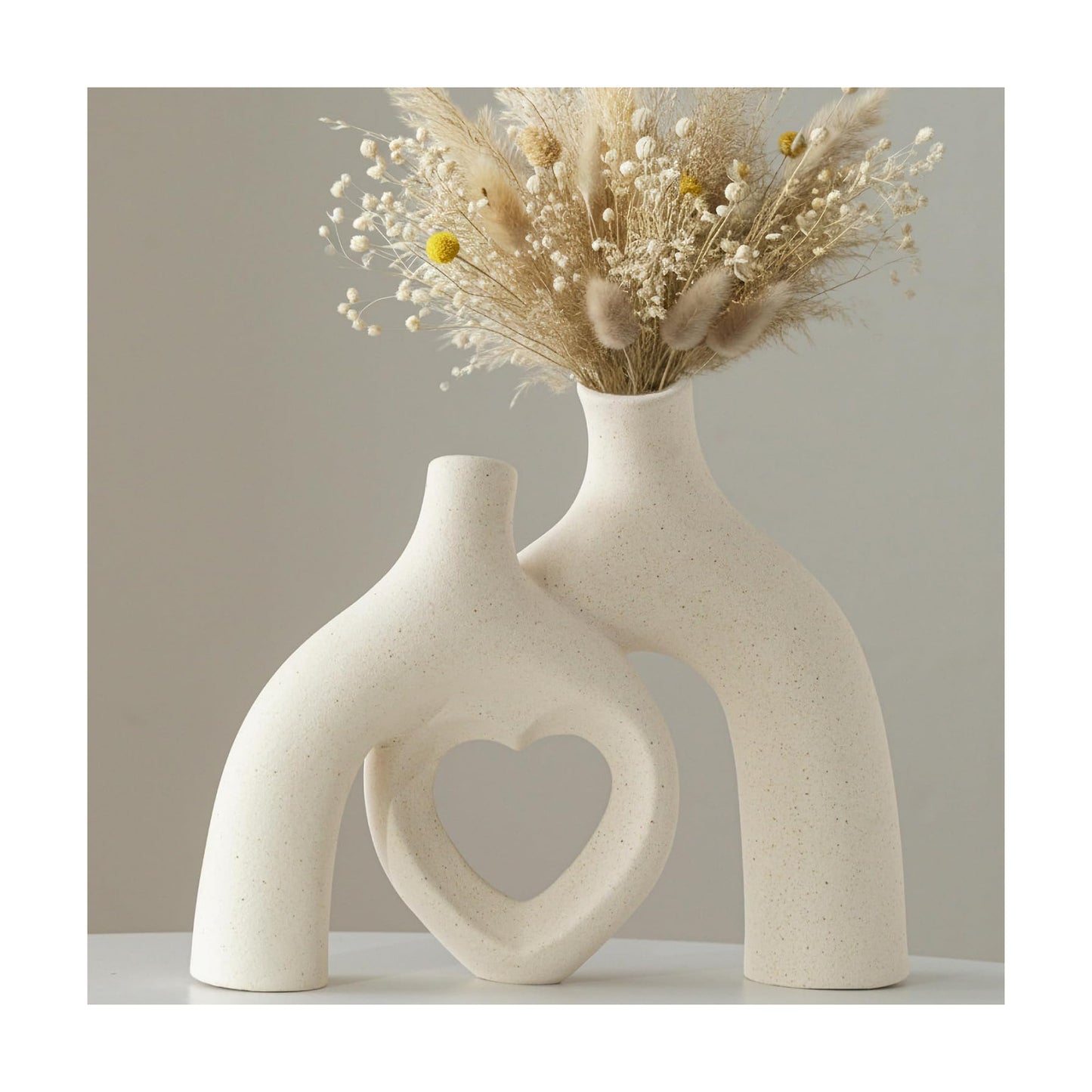 Modern Ceramic Vase / Milky White