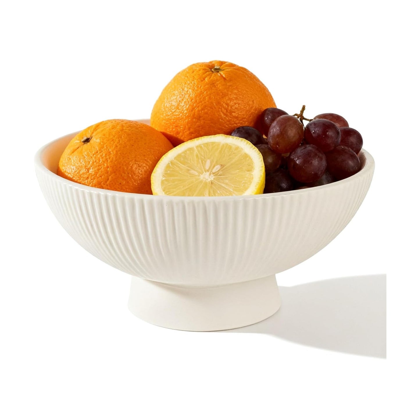 Decorative Bowl Fruit Bowl / Cream White / Modern / 8 Inch