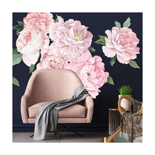 Large Peony Wall Decals / Ap-wd214 / Pink
