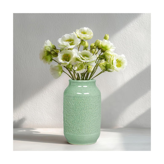 Ceramic Vase / Modern Green Flower Vases / Celadon Green / 9 Inch
