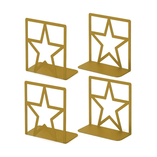 Non-Slip Metal Bookends / Gold