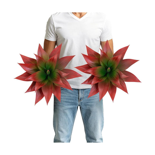 Artificial Agave Plant / Red / 16 / 16 Inch / Set of 2
