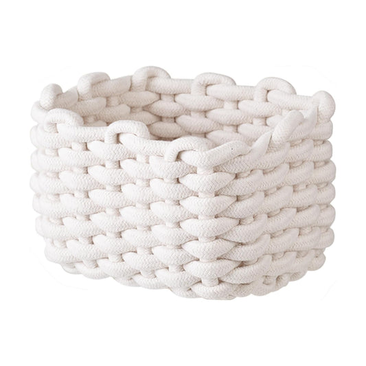Small Woven Square Basket for Storage & Organizing