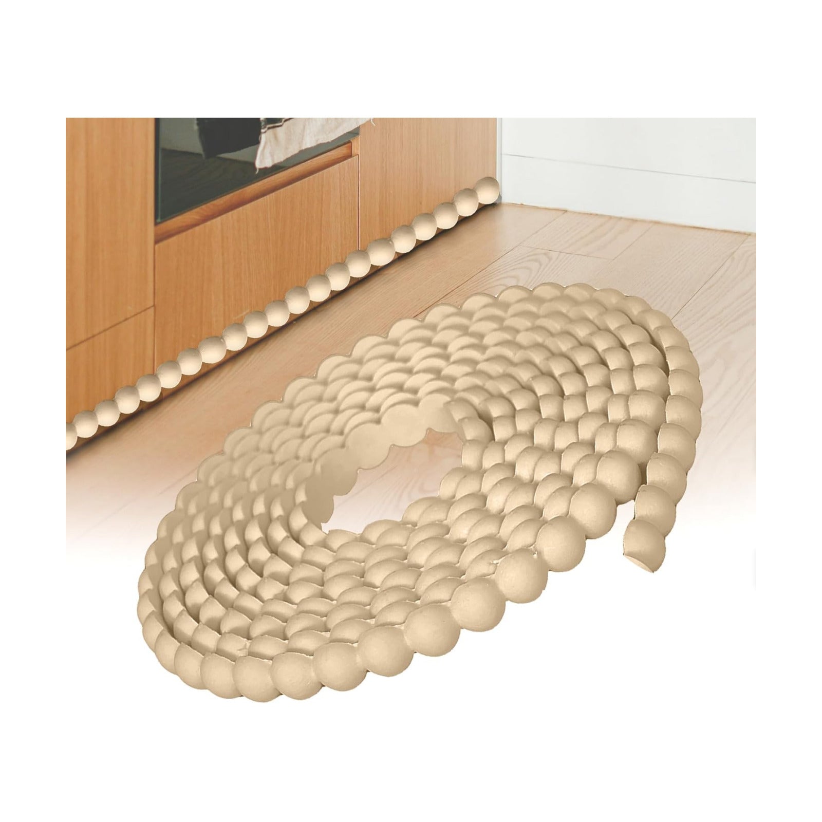 Flexible Bead Molding Trim / Brown / 10 Inch