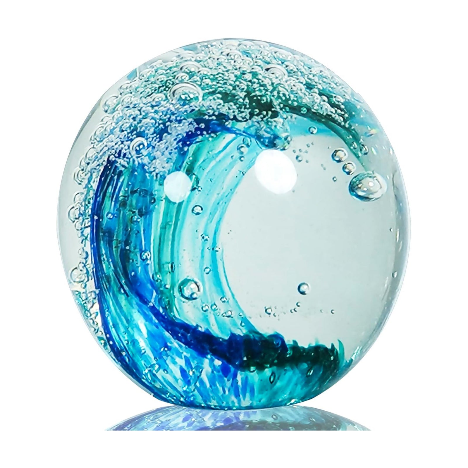 Sea Glass Paperweight / Green