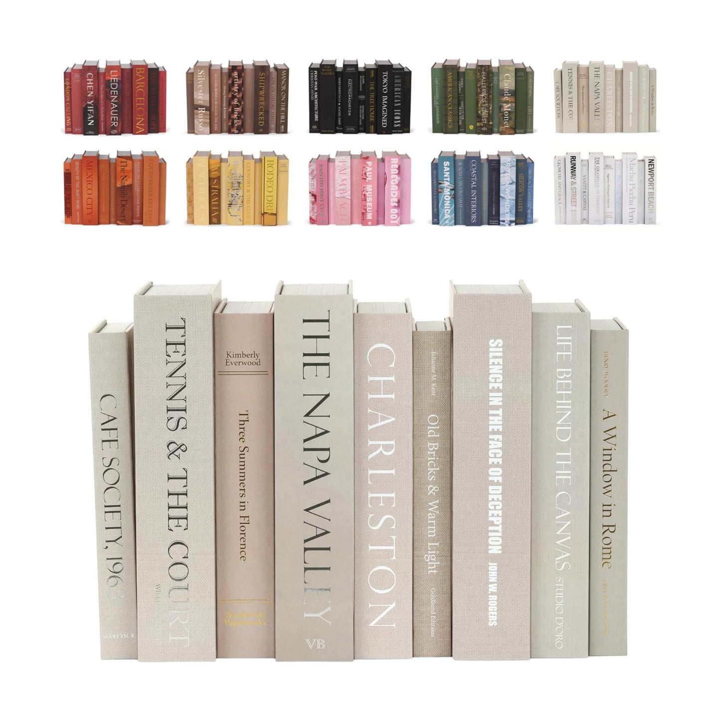9 Faux Books / Neutral