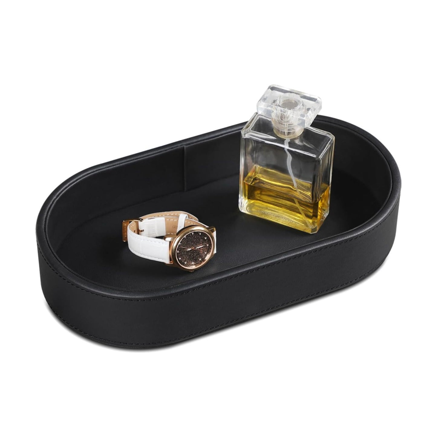 Oval Desk Valet Tray / Black