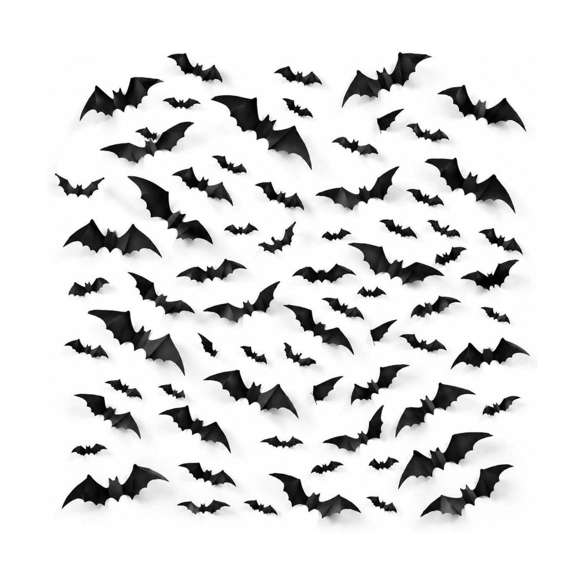 120pcs Bats Wall Halloween Decorations Indoor, Bats Wall Decor Stickers