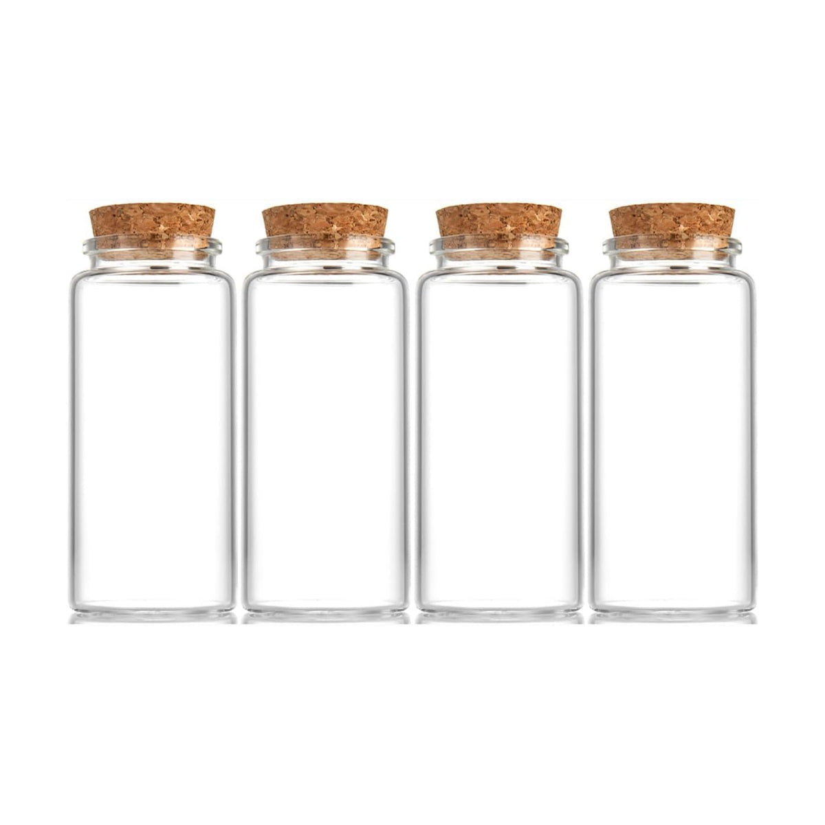 4 pcs 140ml Scripture Jars Glass Bottles with Cork Stopper Prayer Bottle Bible Verse Jar 47x100mm(1.85x3.94inch)