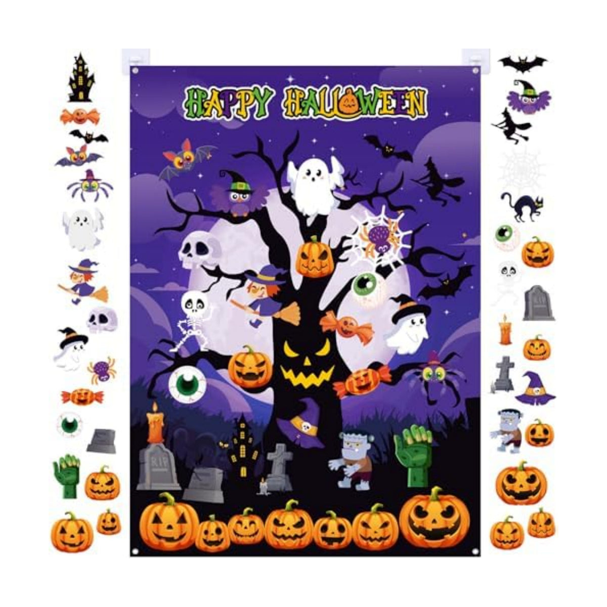 MiniInflat 36 Pcs Halloween Felt Board 3.4FT, 36, Tree