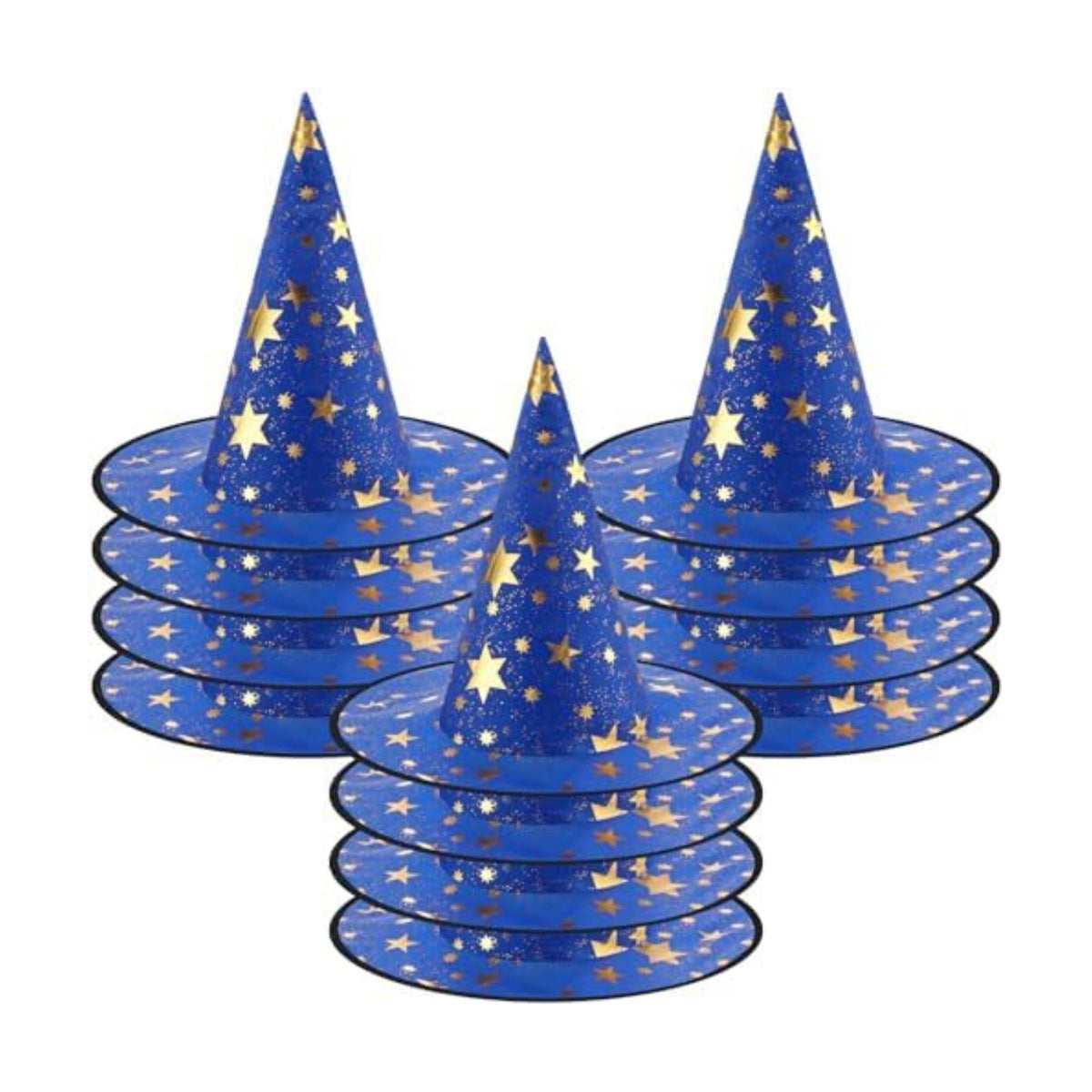 Newcotte 16 Pieces Witch Hats Halloween Costumes for Women Men Modern Witch Hats Fancy Dress Party Decorations