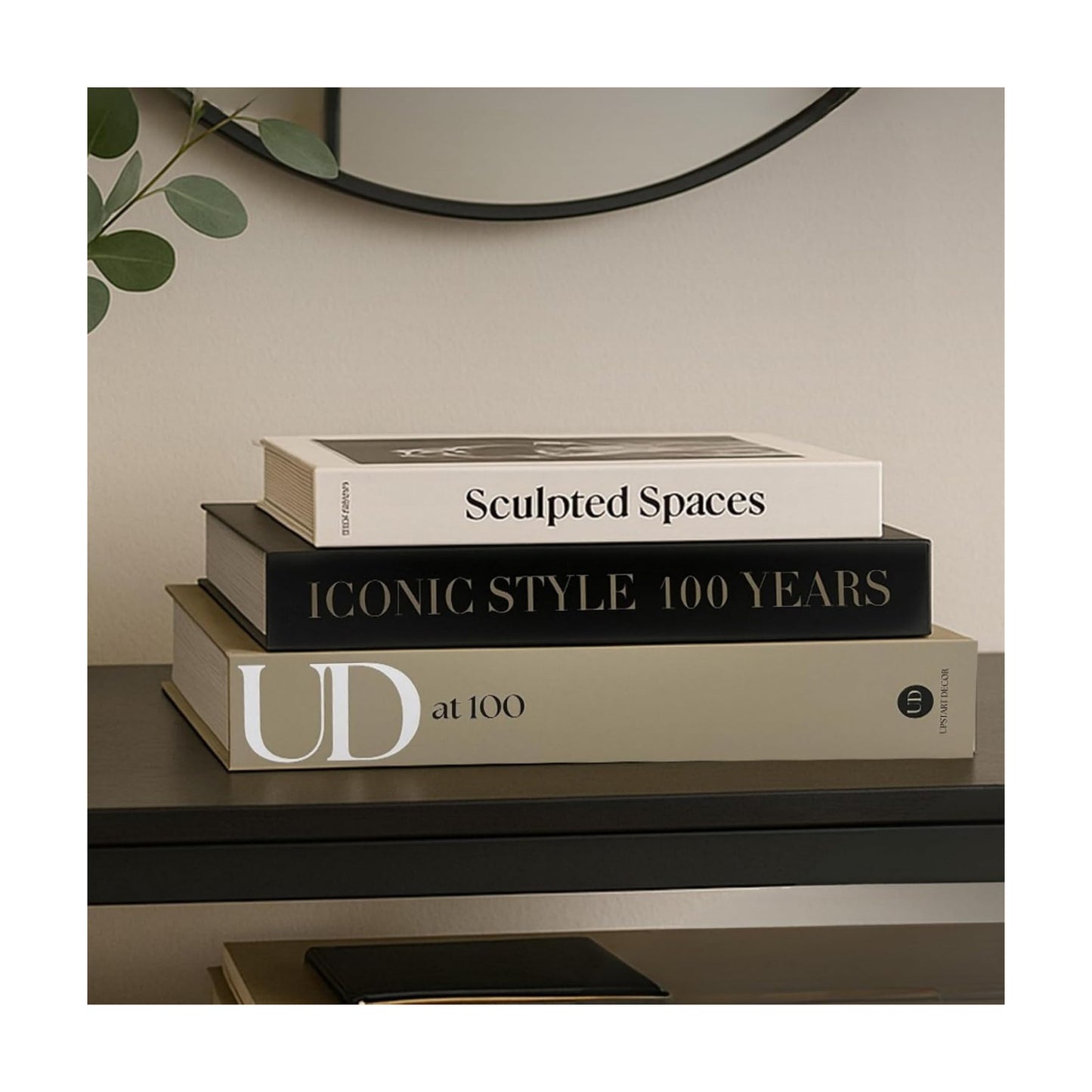 Aesthetic Decorative Books Designer Faux Books for Decoration to Enhance Mid Century / Set of 3