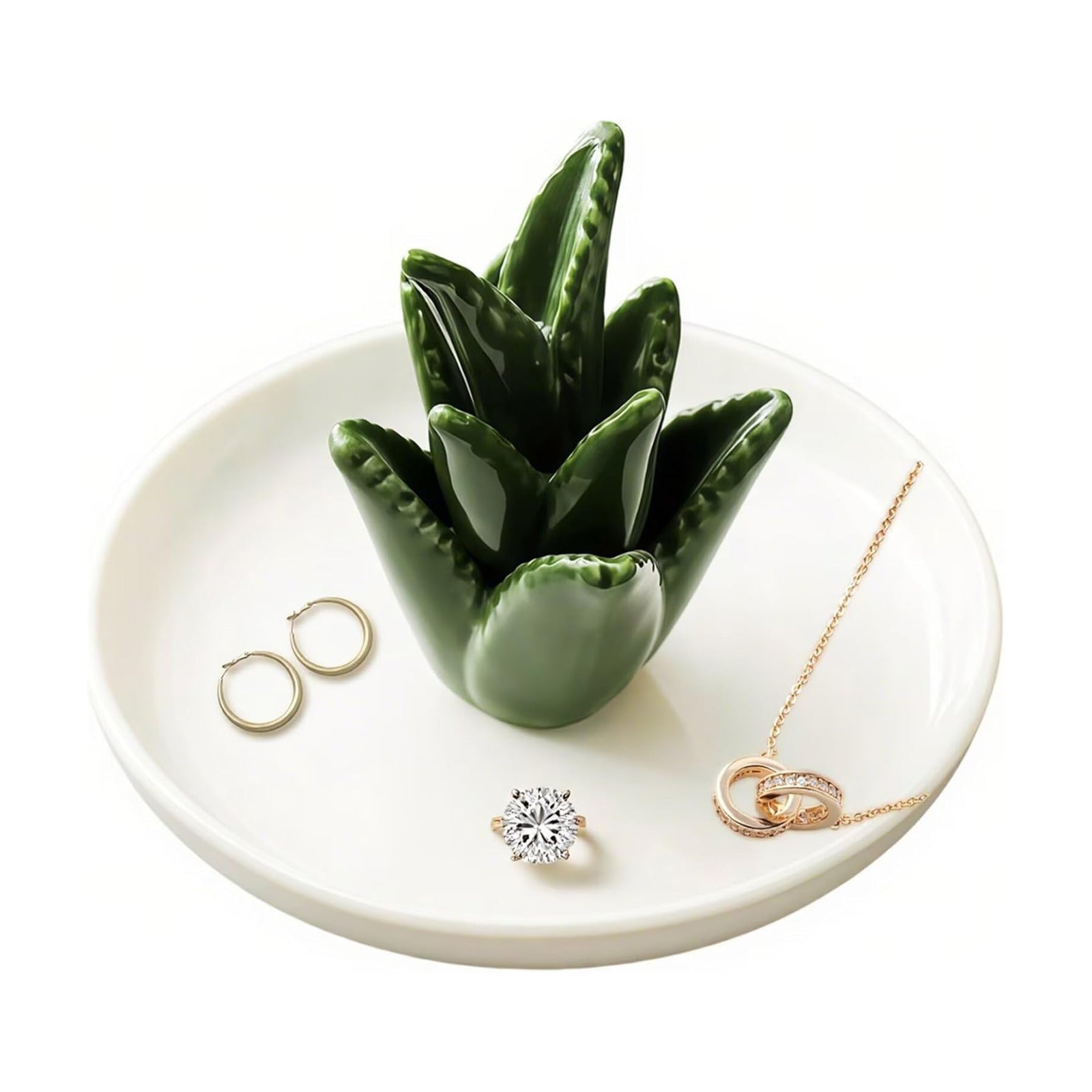 Ceramic Jewelry Tray / Aloe