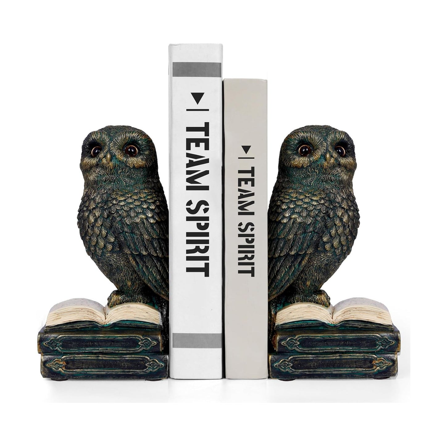 Decorative Bookends / Owl Home Decor Bookends for Heavy Books / Bronze