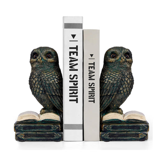 Decorative Bookends / Owl Home Decor Bookends for Heavy Books / Bronze