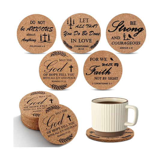 Bible Verses Heat Resistant Furniture / Natural / Set of 50