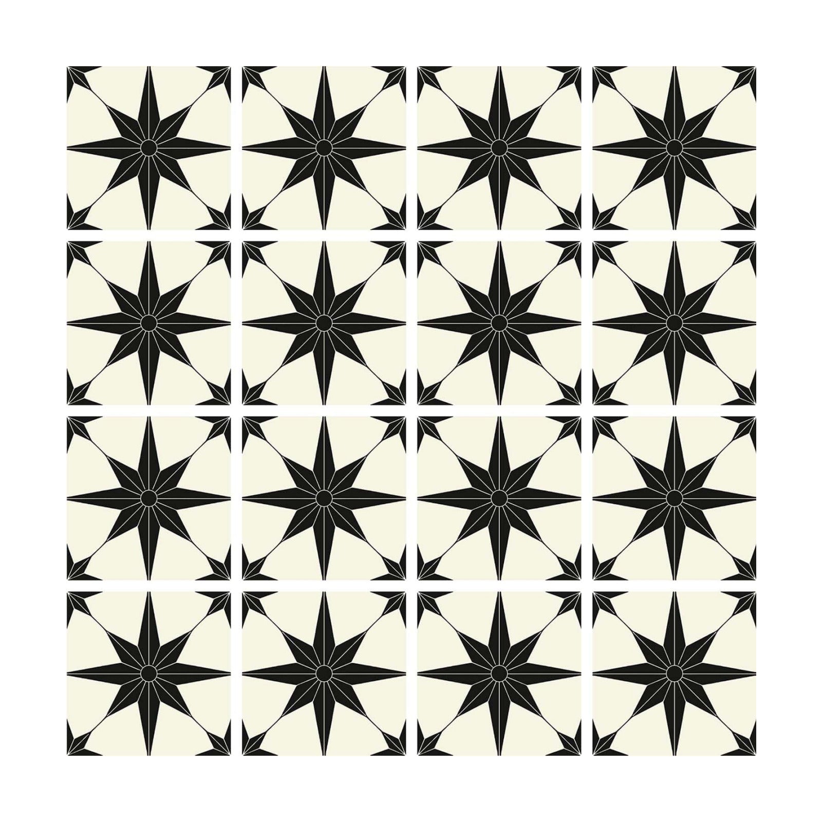 Peel and Stick Self Adhesive Removable Tiles Backsplash / 8 x 8 / Set of 16
