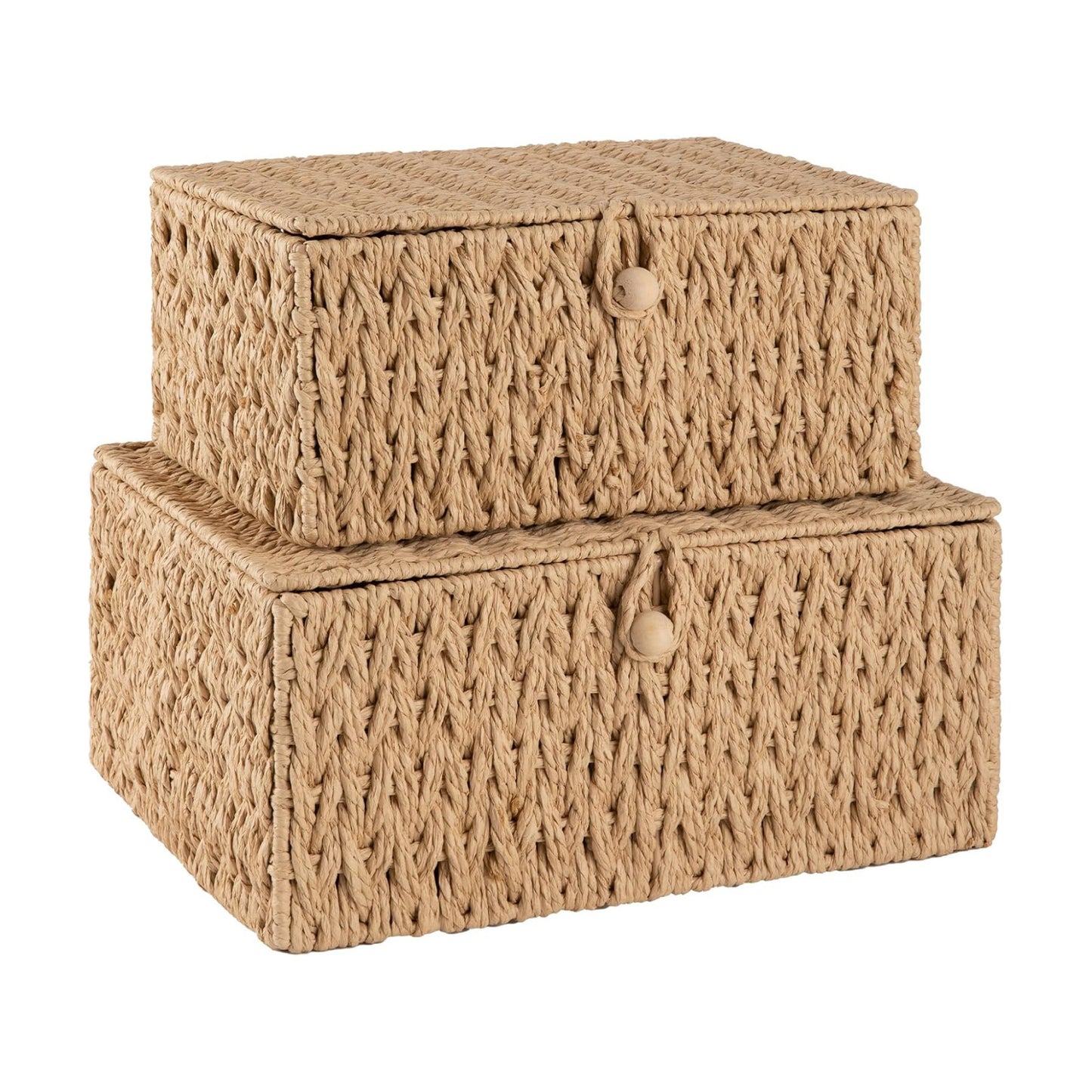 Wicker Storage Basket / Natural / Set of 2