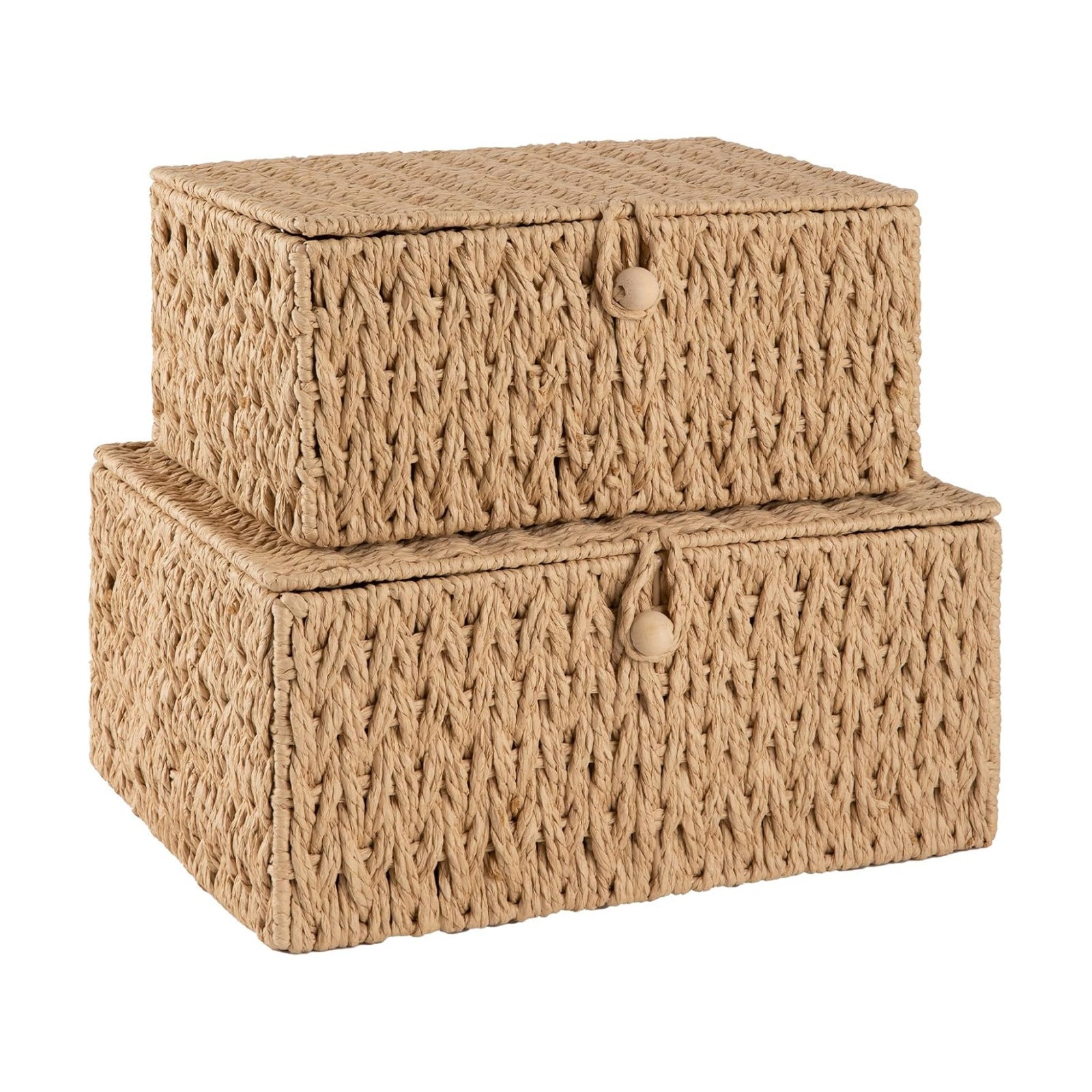 Wicker Storage Basket / Natural / Set of 2