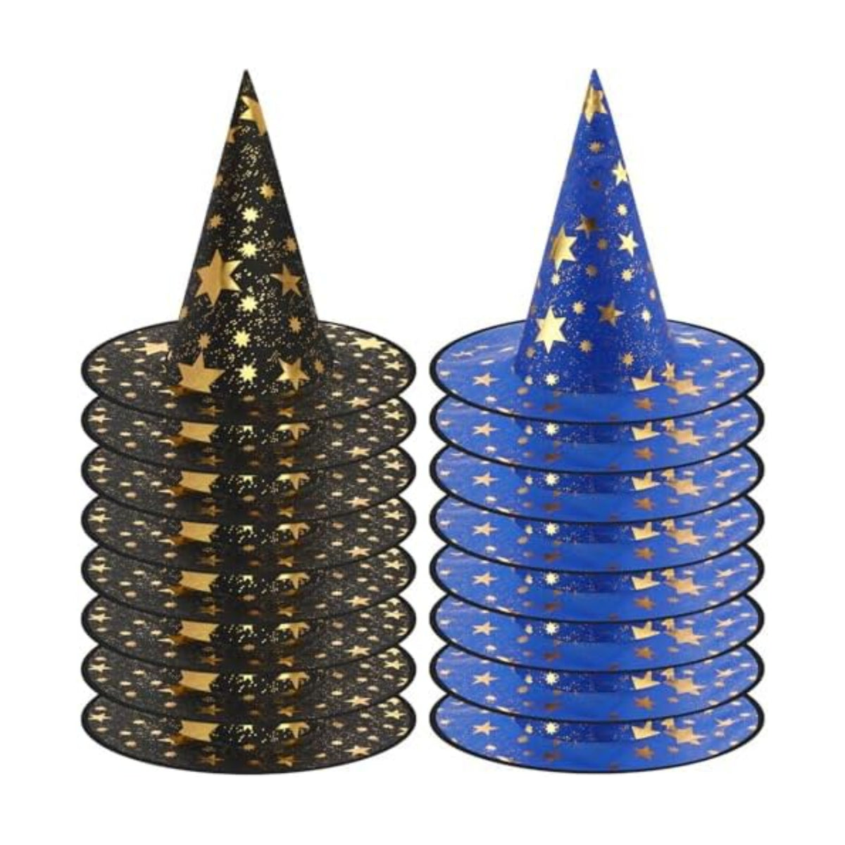 Newcotte 16 Pieces Witch Hats Halloween Costumes for Women Men Modern Witch Hats Fancy Dress Party Decorations