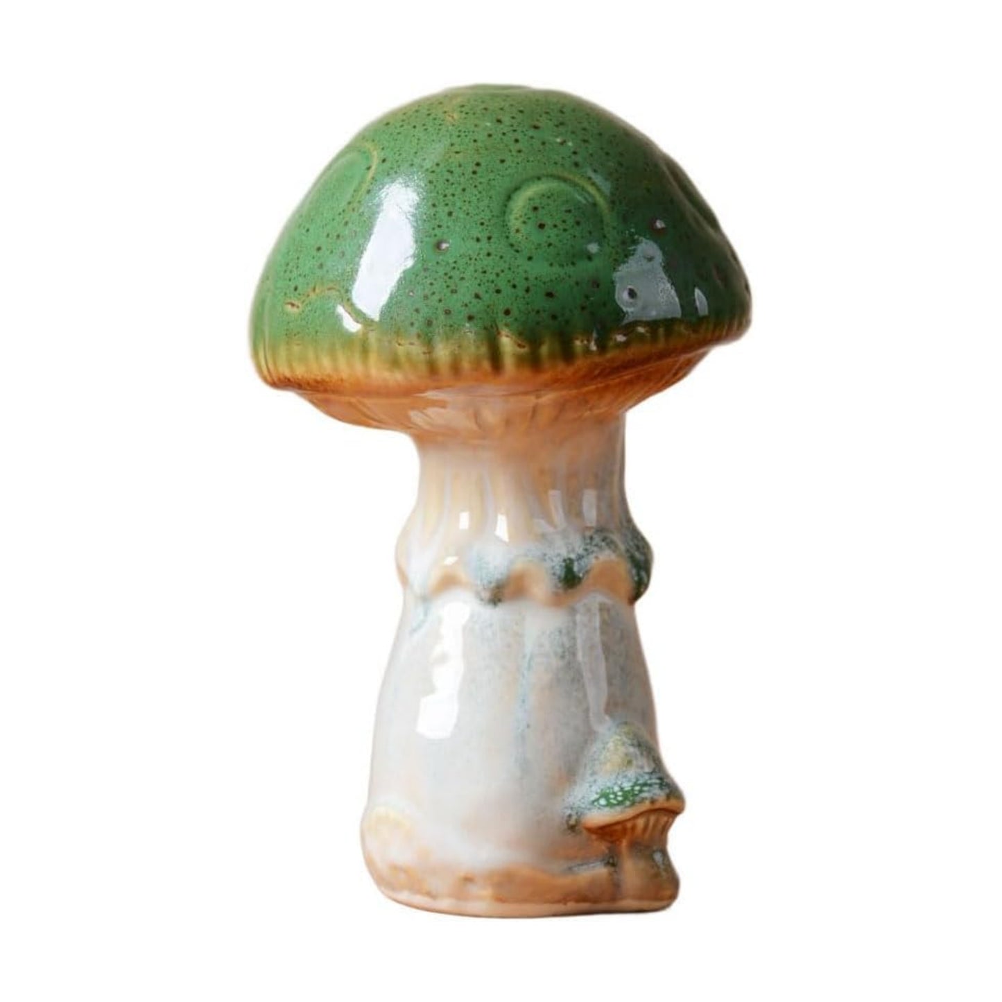 Mushroom Statue Decor Fairy Garden Sculpture Figurine Home Gift Art / 6.5 Inch