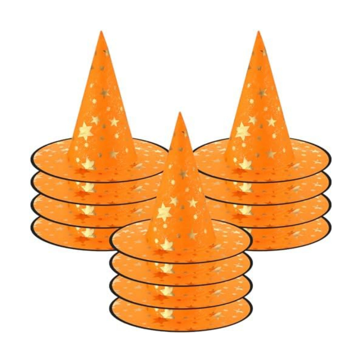 Newcotte 16 Pieces Witch Hats Halloween Costumes for Women Men Modern Witch Hats Fancy Dress Party Decorations