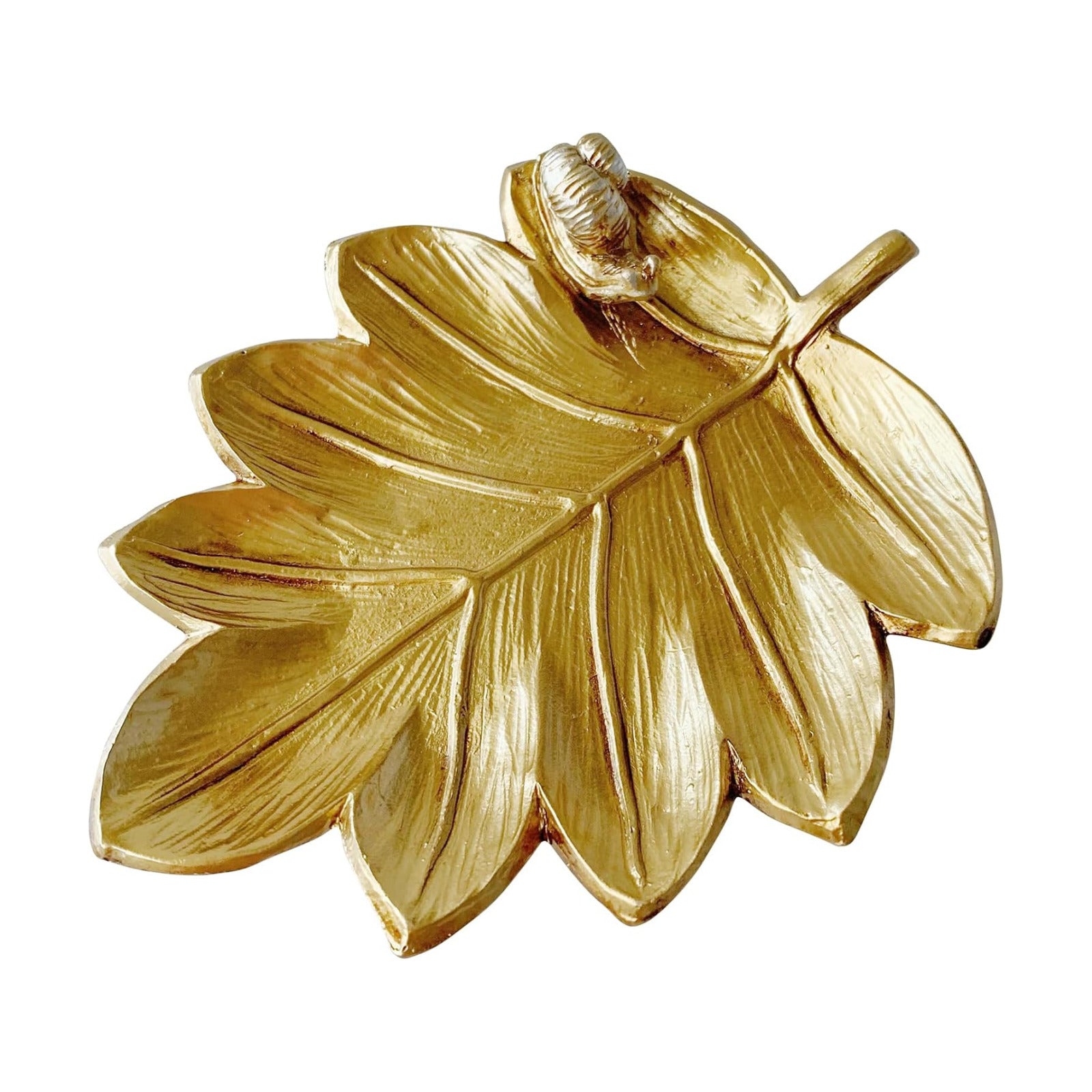 Trinket Dish Mini Tray for Christmas Birthday / Leaf with Snail