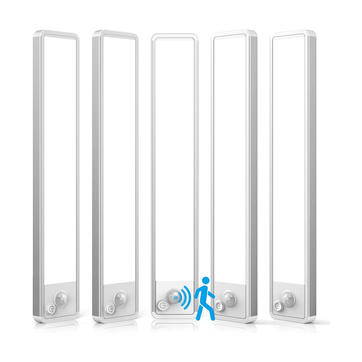 5 Pack Under Cabinet Lighting Wireless 2200maAh Rechargeable LED Motion Sensor Magnetic Light Indoor Closet Lights for