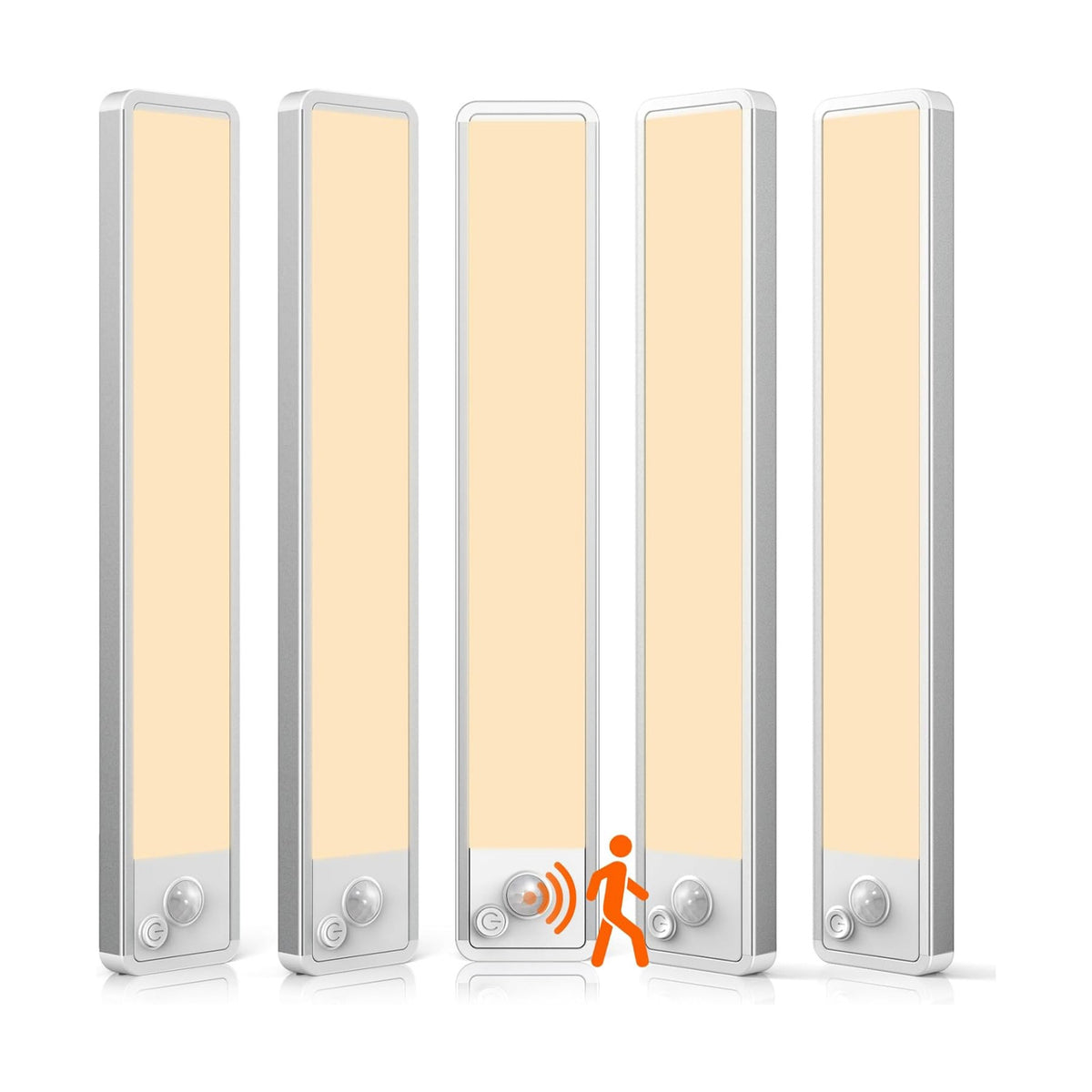 Under Cabinet Lighting Wireless 2200maAh Rechargeable LED Motion Sensor Magnetic Light Indoor Closet Lights for