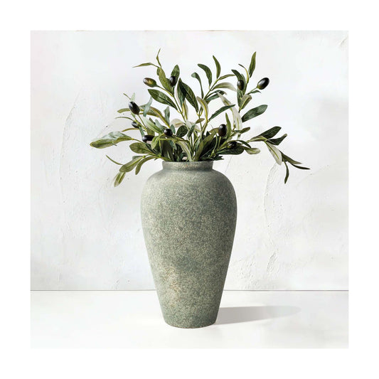 Rustic Decorative Vases / Farmhouse Green-9.2 / 9.2 Inch