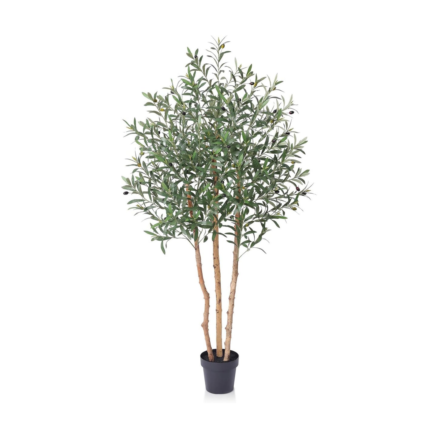 Olive Tree Artificial Indoor Faux Plant / 6ft / Green / 6 Inch