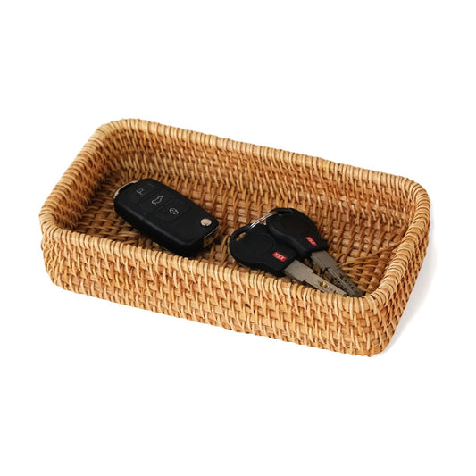 Small Rattan Serving Tray / 8.2 x 4.3 / XS / Natural