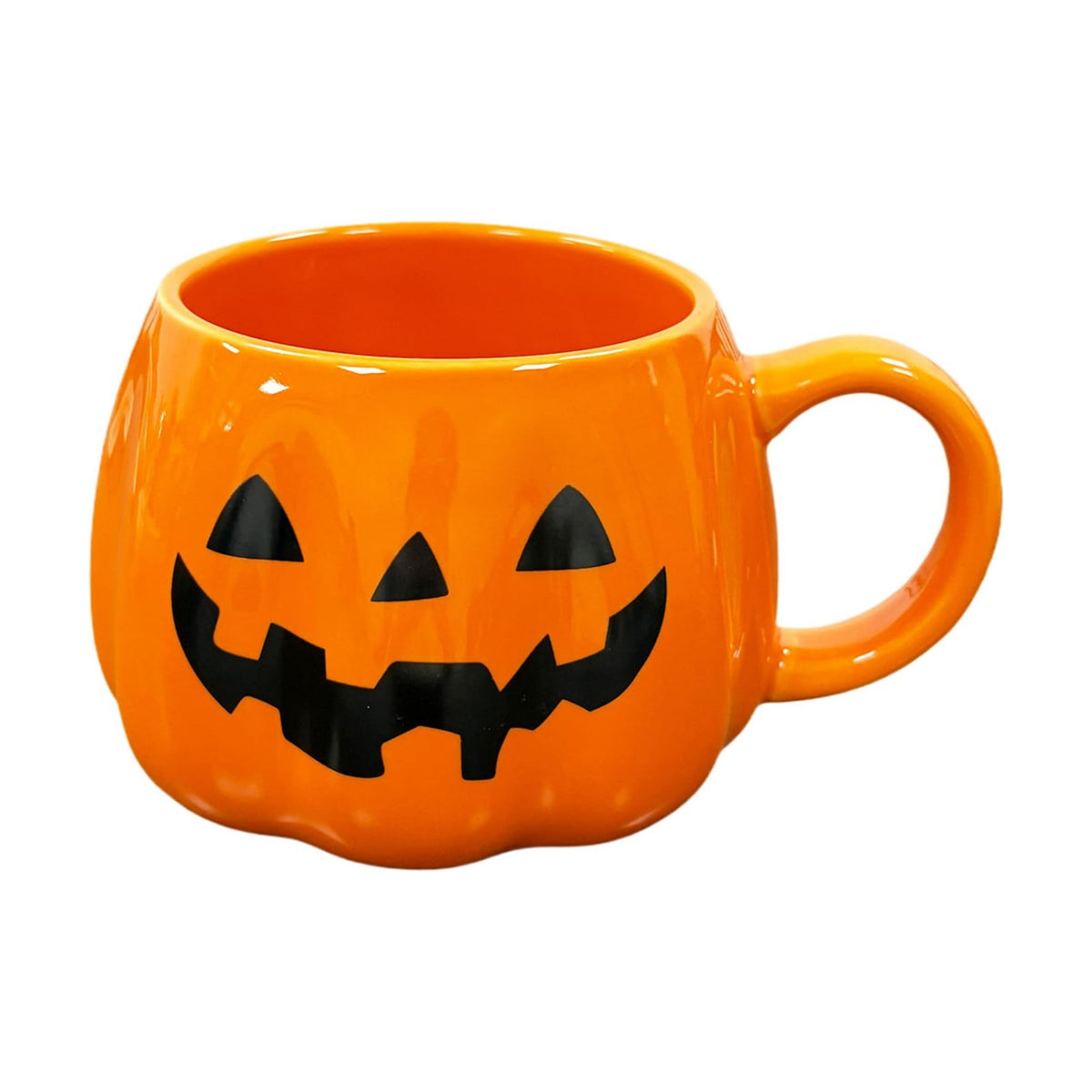 HS&ROXIN Halloween Mug Novelty Pumpkin Mug 3D Cute Ceramic Cup Halloween Coffee Cup Spooky Fall Decor and Christmas Birthdays Perfect Gifts for Kids and Adults Men Women (Orange)