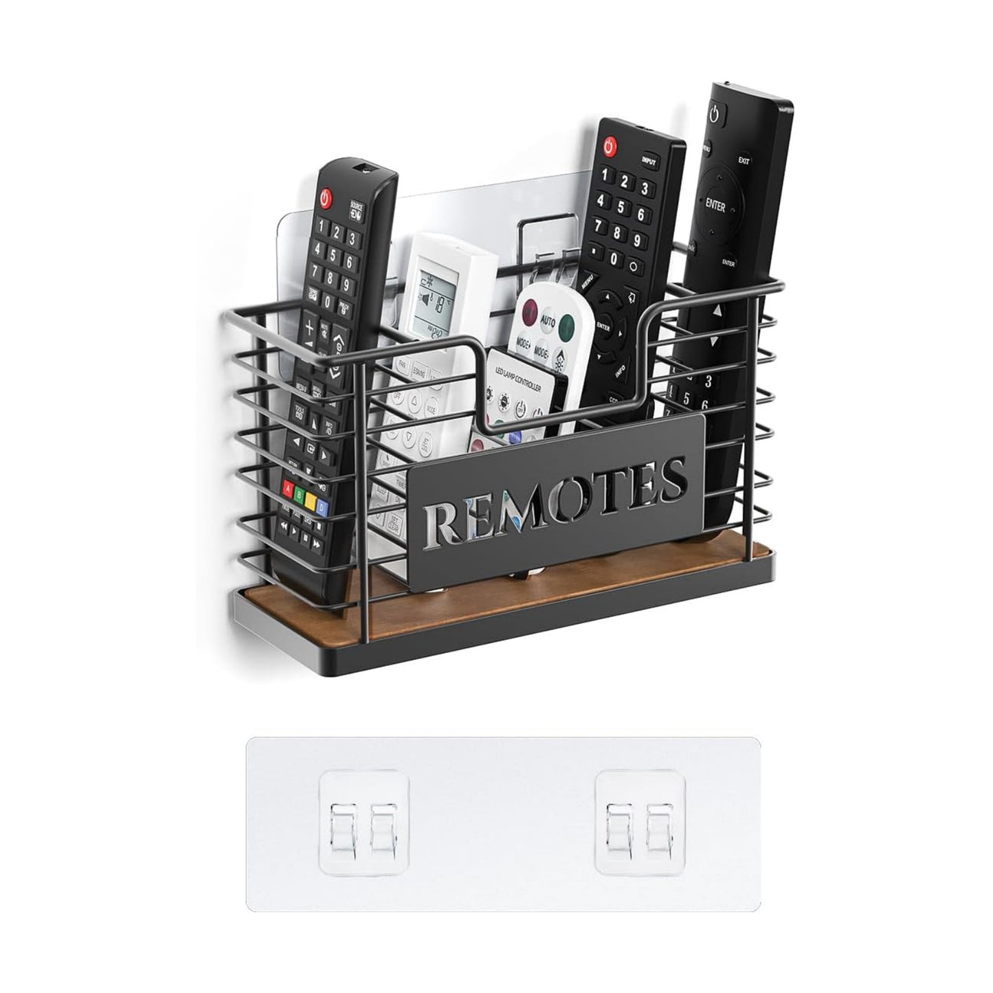 Remote Control Holder / 5 Slot-brown