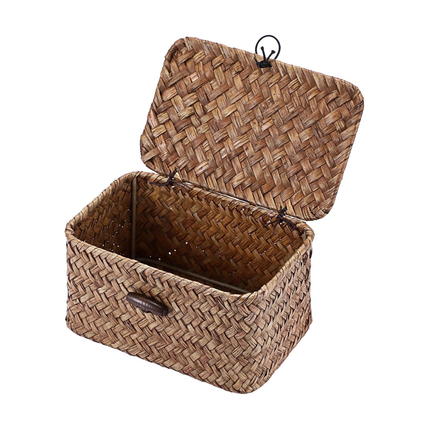 Handwoven Wicker Storage Basket Small Seagrass Box