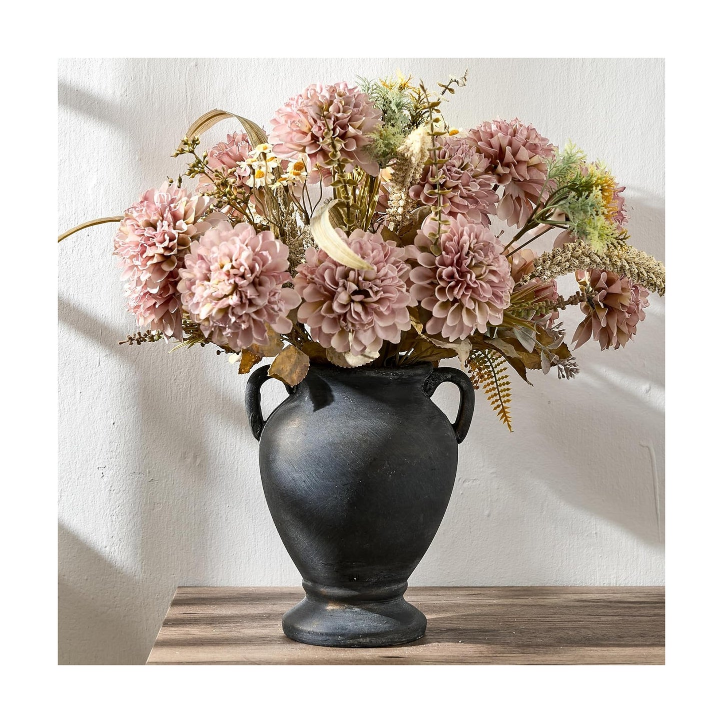 Farmhouse Terracotta Vase / Black Bronze- 8.36 / 8.36 Inch
