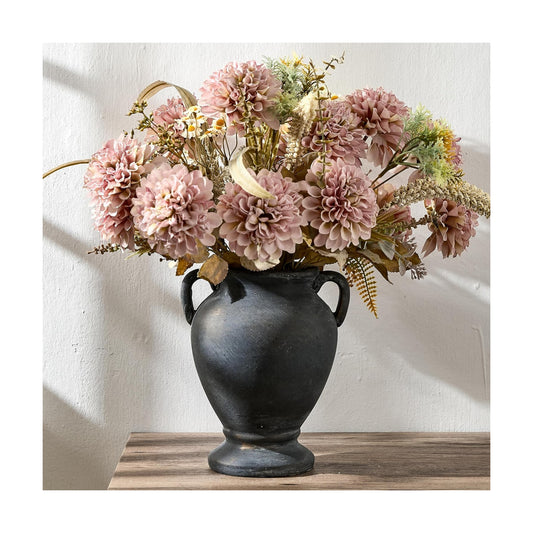 Farmhouse Terracotta Vase / Black Bronze- 8.36 / 8.36 Inch