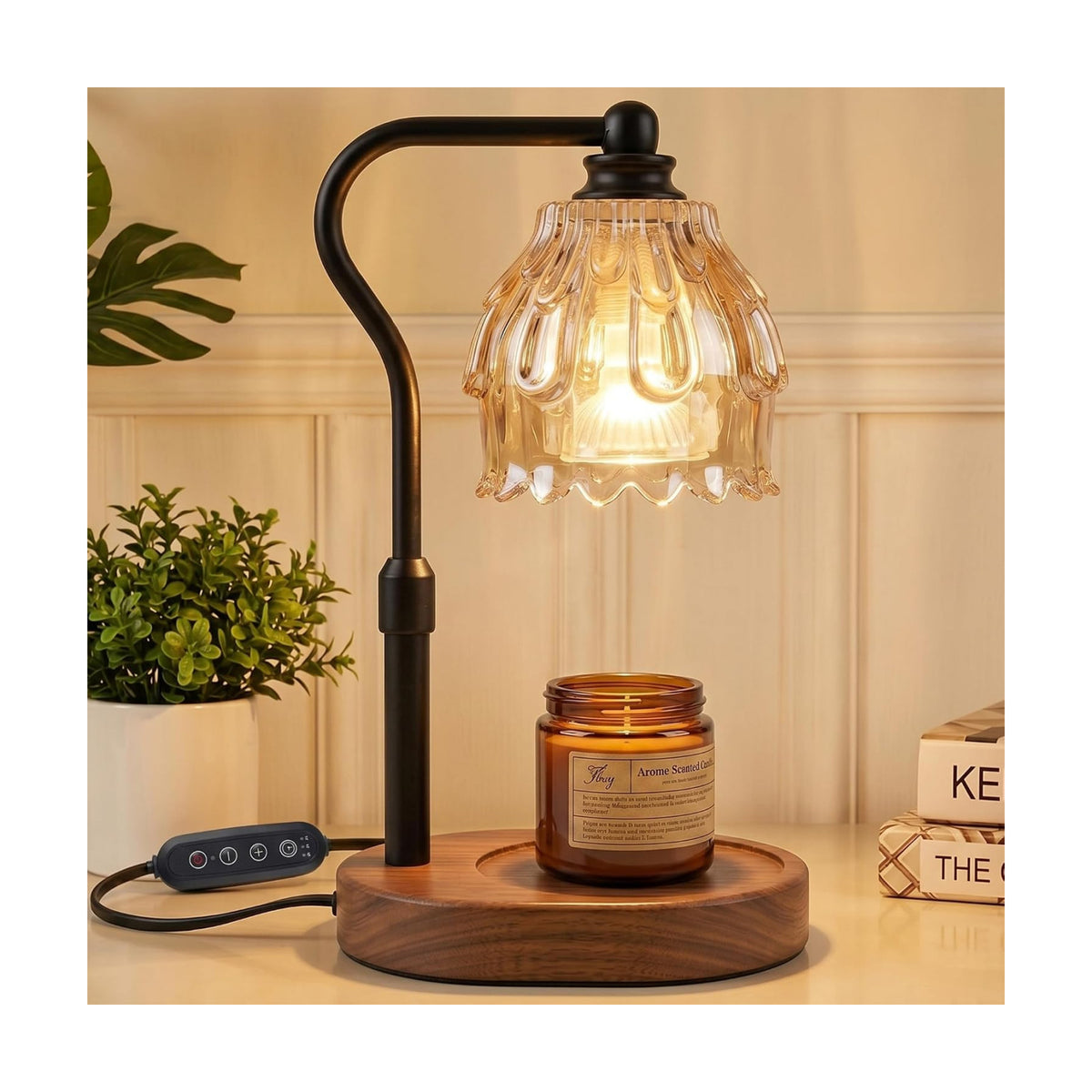 Candle Warmer Lamp with Timer and Wireless Remote Control | Dimmable Candle Warmer for Jar Candles, Mothers Day
