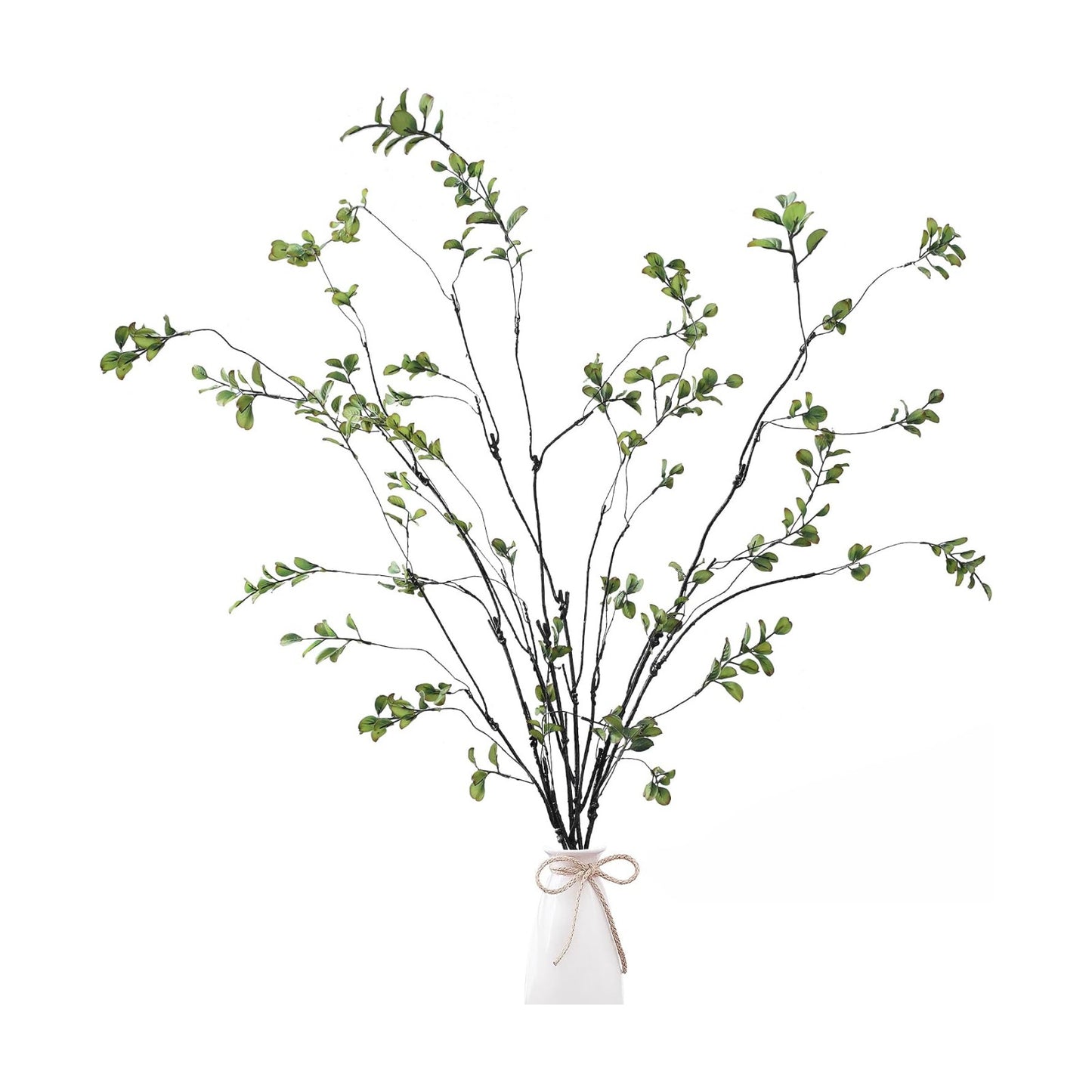 47.2’’ Artificial Ficus Branches Artificial Greenery Stems Faux Ficus Twig Plants / Green / Set of 4